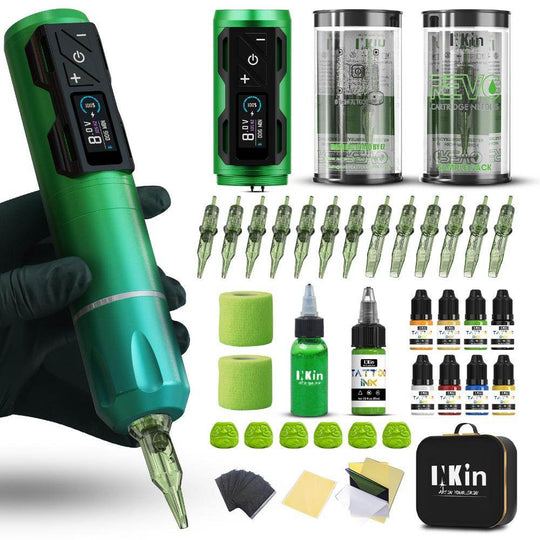 INKin CL4 Professional Full Set Wireless Tattoo Machine Kit - INKin Tattoo Supply