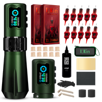 INKin Rampage 4.0/4.5mm Stroke Wireless Tattoo Machine Kit with Ink & Cartridges – Complete Tattoo Set
