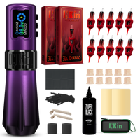 INKin Rampage 4.0/4.5mm Stroke Wireless Tattoo Machine Kit with Ink & Cartridges – Complete Tattoo Set