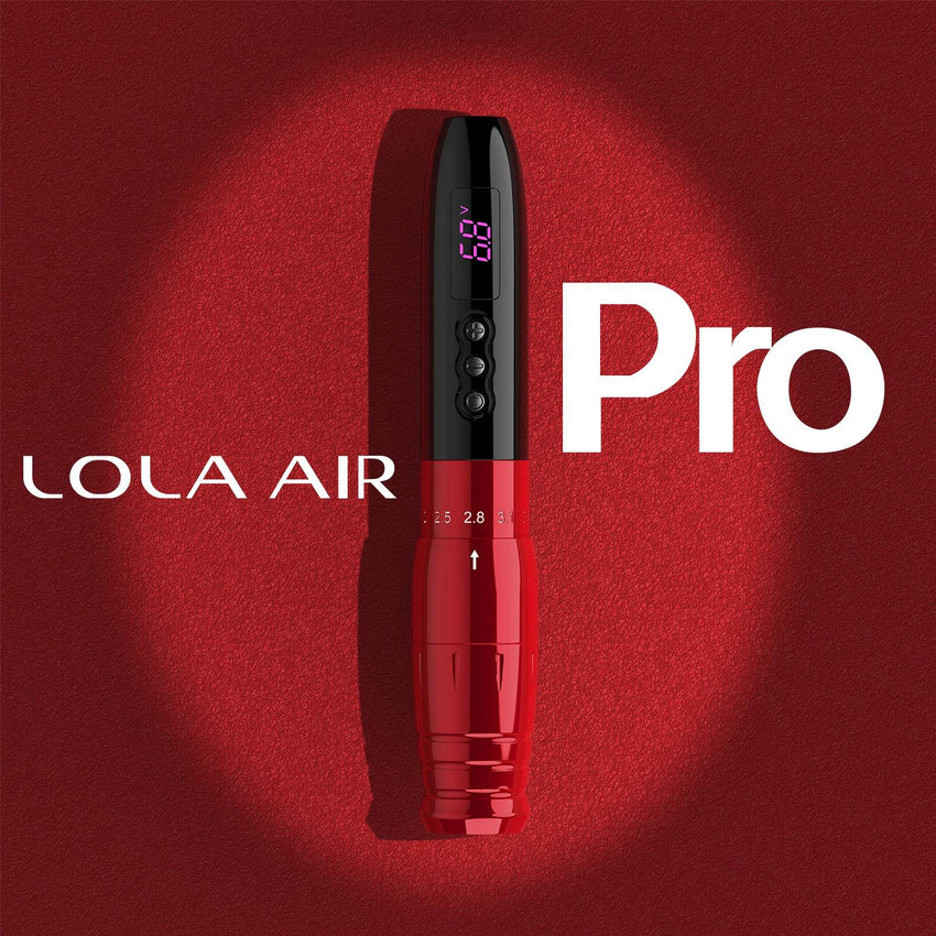 Lola Air Pro Wireless Adjustable Permanent Makeup Machine with Extra Battery Power - INKin Tattoo Supply