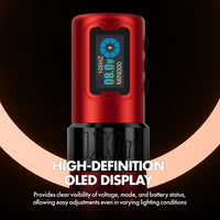 INKin Rampage 5.0mm Stroke Wireless Tattoo Machine Kit with Ink & Cartridges – Professional Complete Tattoo Set