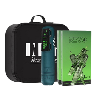 INKin CL2 Xmas Green Wireless Tattoo Machine Kit