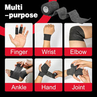 INKin Black Self-Adhesive Bandage (24 Rolls) - INKin Tattoo Supply