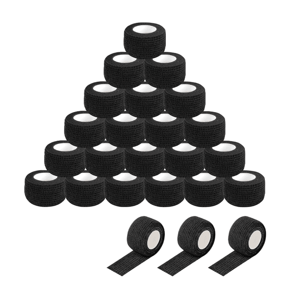INKin Black Self-Adhesive Bandage (24 Rolls) - INKin Tattoo Supply