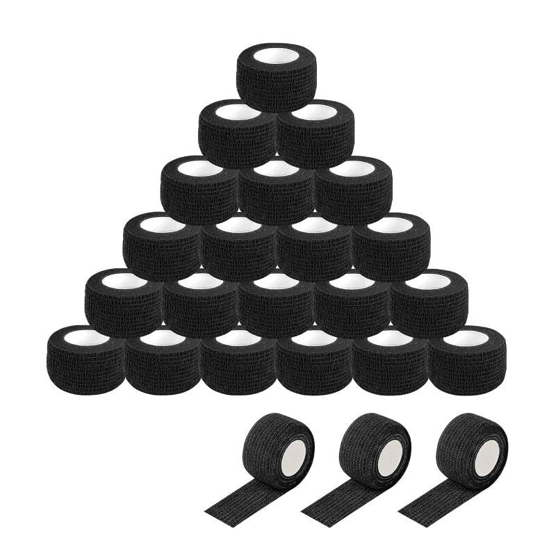 INKin Black Self-Adhesive Bandage (24 Rolls) - INKin Tattoo Supply
