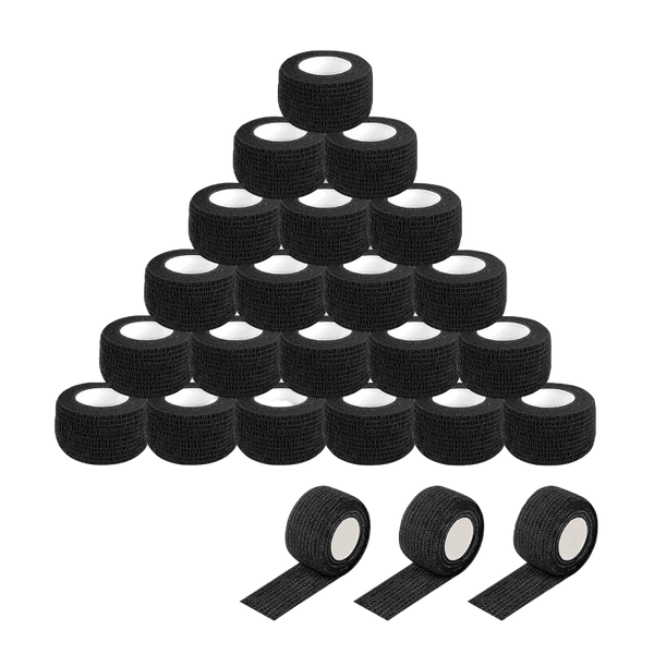 INKin Black Self-Adhesive Bandage (24 Rolls) - INKin Tattoo Supply