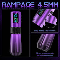 INKin Rampage Direct Drive 4.5/4.0mm Stroke Full Set Wireless Tattoo Machine Kit - INKin Tattoo Supply