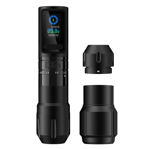 INKin Inferno Adjustable Stroke Wireless Tattoo Machine (2 Grips)