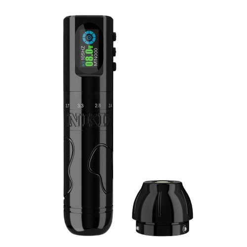 Inkflexo Wireless Tattoo Machine 1600mAh Battery 2.0mm - 4.2mm Adjustable Stroke Length and 9 Frequency Dot work Modes - INKin Tattoo Supply