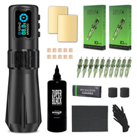INKin Rampage Direct Drive 4.5/4.0mm Stroke Full Set Wireless Tattoo Machine Kit - INKin Tattoo Supply