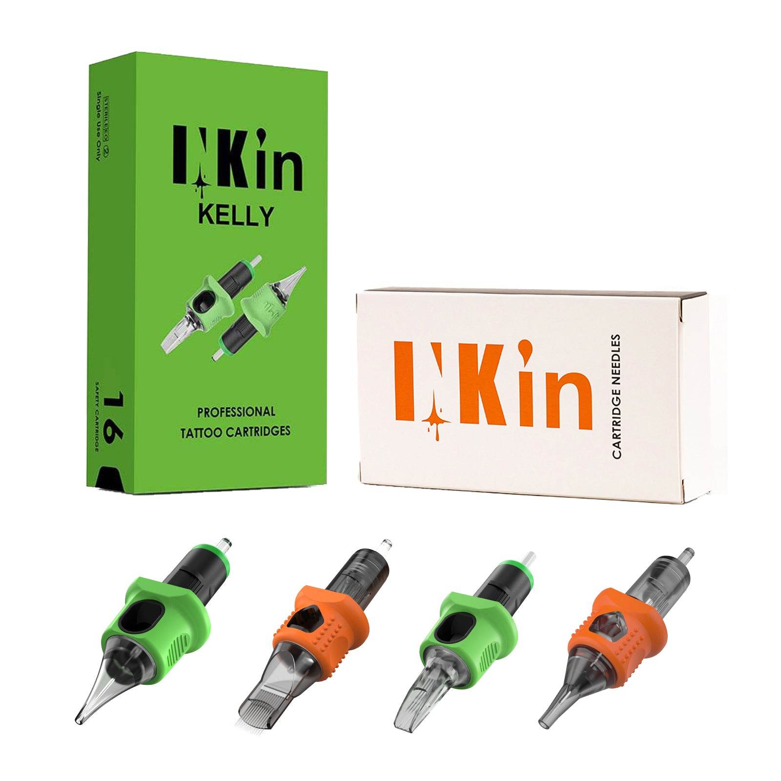 INKin Kelly and IC Tattoo Cartridge Needles Disposable Finger Ledge Mixed Configurations 16Pcs - INKin Tattoo Supply