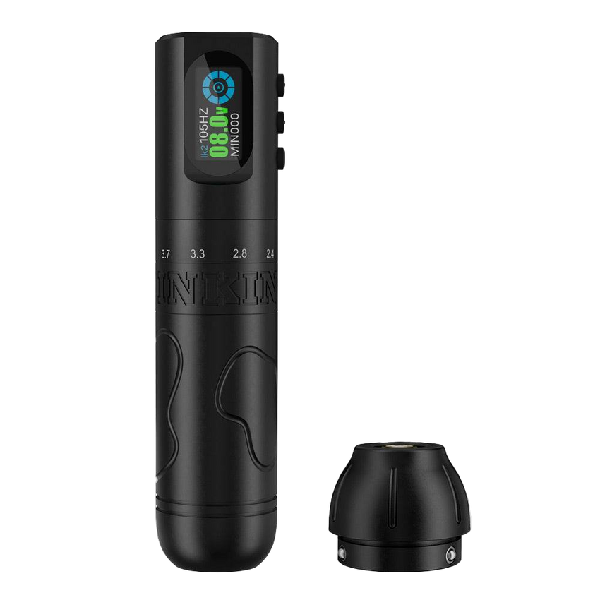 Inkflexo Wireless Tattoo Machine 1600mAh Battery 2.0mm - 4.2mm Adjustable Stroke Length and 9 Frequency Dot work Modes