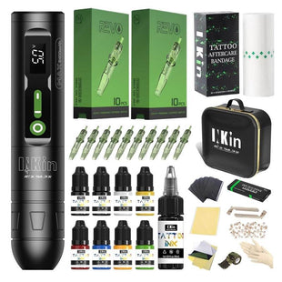 INKin CL2 Max Full Set Brushless Motor Wireless Tattoo Machine Kit(3400mAh Battery)