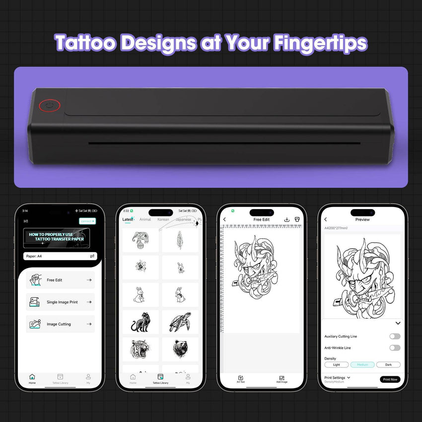 INKin Stencil Thermal Portable Printer - INKin Tattoo Supply