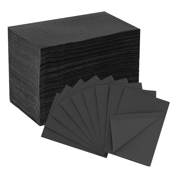 INKin Black Waterproof Disposable Dental Bibs (125 Pack ) - INKin Tattoo Supply