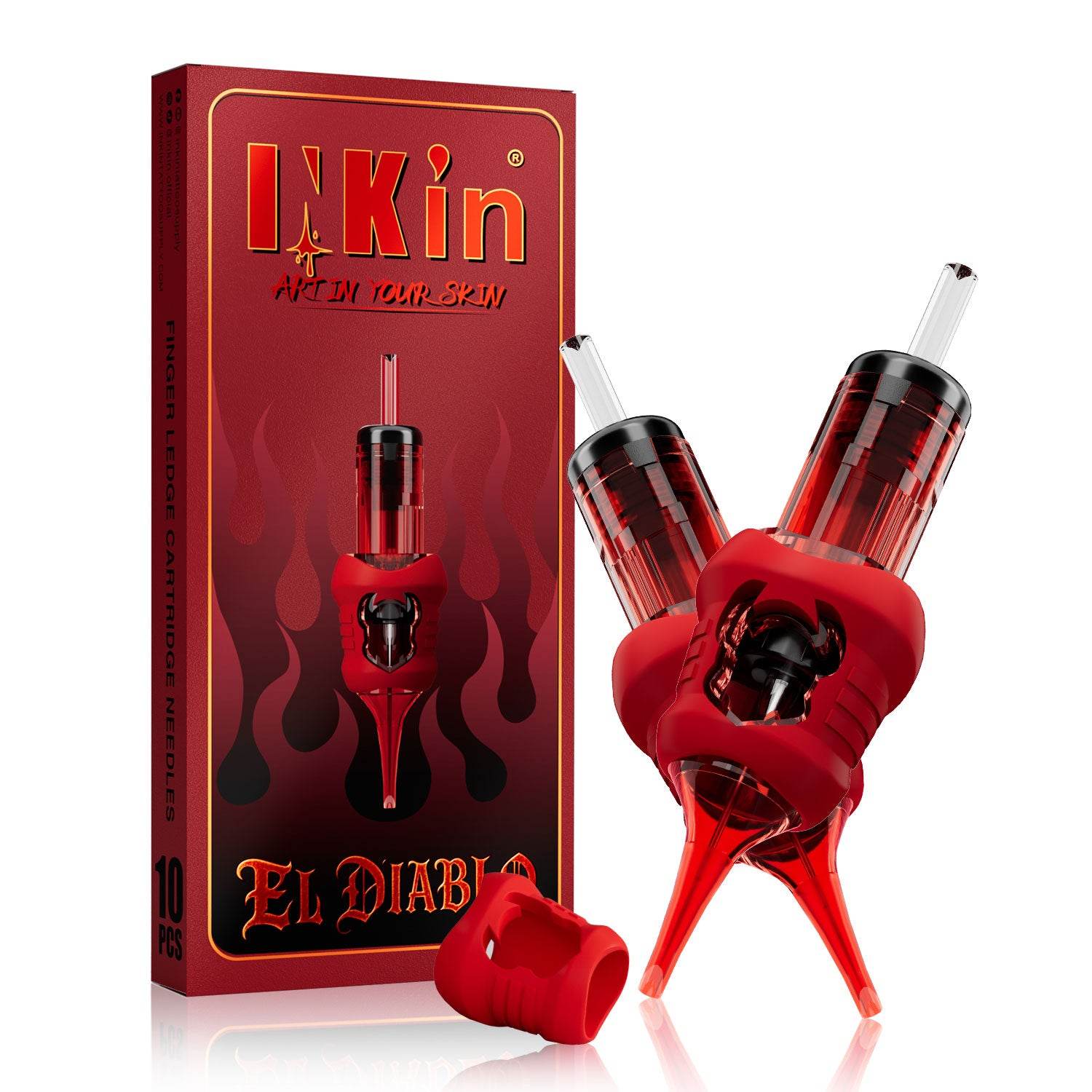 INKin El Diablo Finger Ledge Tattoo Cartridges Needles (10pcs) - INKin Tattoo Supply