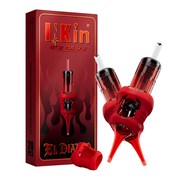 Cartucce per tatuaggi INKin El Diablo Finger Ledge aghi (20 pezzi)