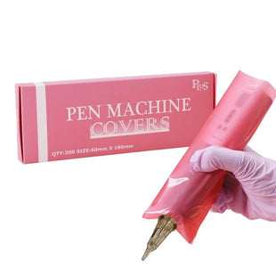 INKin Pink Tattoo Pen Type Machine Cover Bags (Large, 200Pcs)