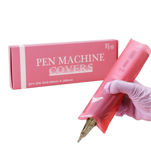 INKin Pink Tattoo Pen Type Machine Cover Bags (Large, 200Pcs)