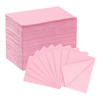 INKin Pink Waterproof Disposable Dental Bibs (125 Pack )