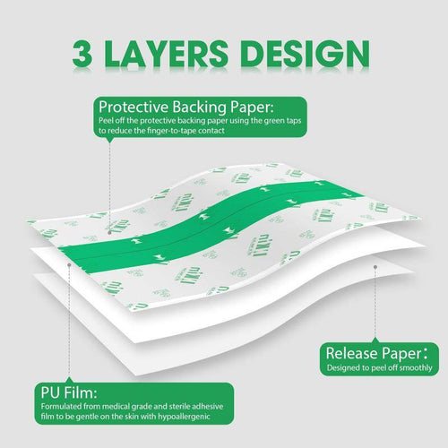 INKin Premium Tattoo Aftercare Derm Shield Bandage Package(5 Sheets) - INKin Tattoo Supply