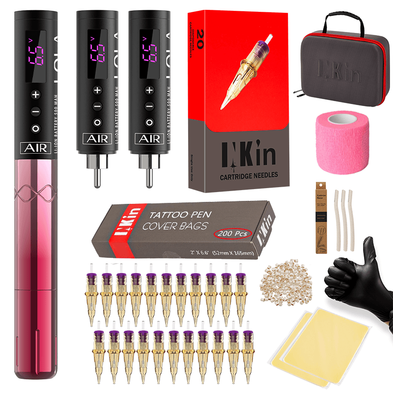 INKin Lola Air Tattoo Machine Kit for Permanent Makeup Microblading - INKin Tattoo Supply