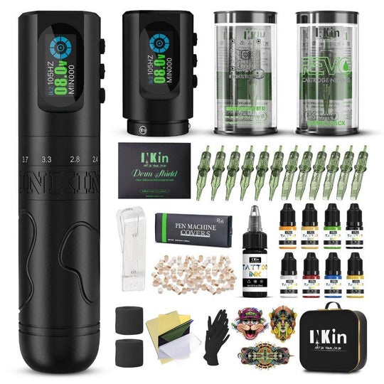 INKin Tattoo Machine Kit 2.0mm - 4.2mm Adjustable Stroke Length, Inkflexo Tattoo Gun Kit Complete for Tattoo Artists - INKin Tattoo Supply