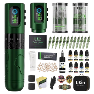 INKin Tattoo Machine Kit 2.0mm - 4.2mm Adjustable Stroke Length, Inkflexo Tattoo Gun Kit Complete for Tattoo Artists
