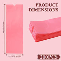 INKin Pink Tattoo Pen Type Machine Cover Bags (Large, 200Pcs) - INKin Tattoo Supply