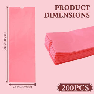 INKin Pink Tattoo Pen Type Machine Cover Bags (Large, 200Pcs) - INKin Tattoo Supply