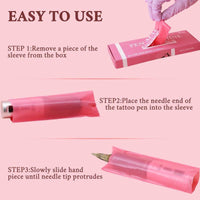 INKin Pink Tattoo Pen Type Machine Cover Bags (Large, 200Pcs) - INKin Tattoo Supply