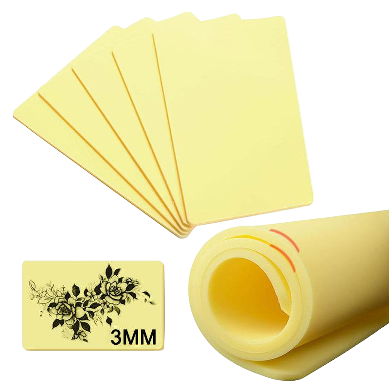 INKin Synthetic Silicone Tattoo Practice Skin (Extra Thick, 5Pcs)