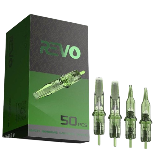 INKin REVO Tattoo Cartridges Needles (50Pcs Assorted RL RS RM M1)