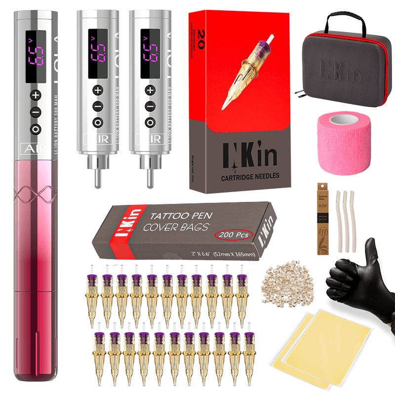 INKin Lola Air Tattoo Machine Kit for Permanent Makeup Microblading - INKin Tattoo Supply