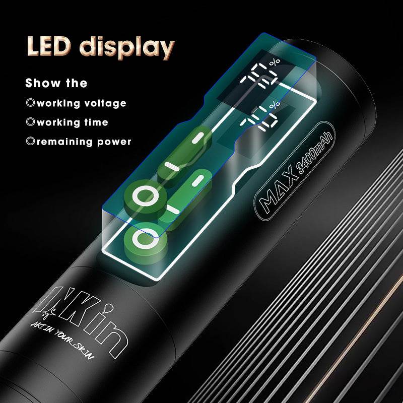 INKin CL2 Max Wireless Tattoo Gun with 3400mAh Battery (Brushless Motor) - INKin Tattoo Supply