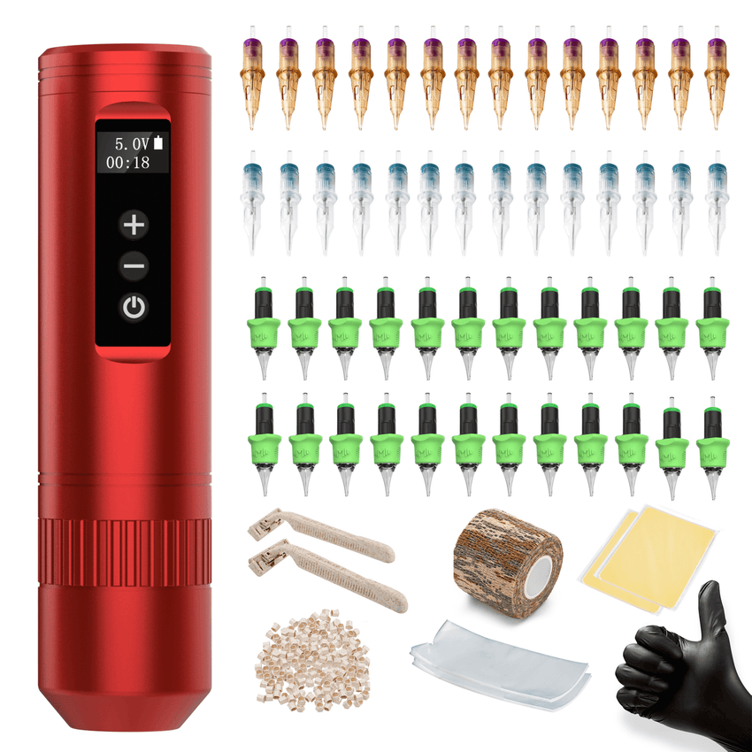 INKin Nowta-1 Beginner Wireless Tattoo Machine Kit Bundle - INKin Tattoo Supply