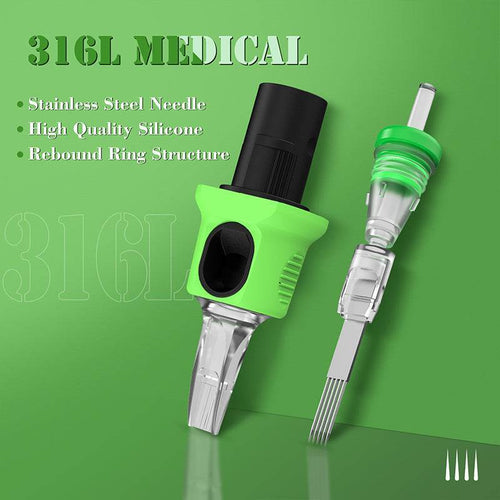 INKin Kelly Finger Ledge Tattoo Needle Cartridges (16Pcs) - INKin Tattoo Supply