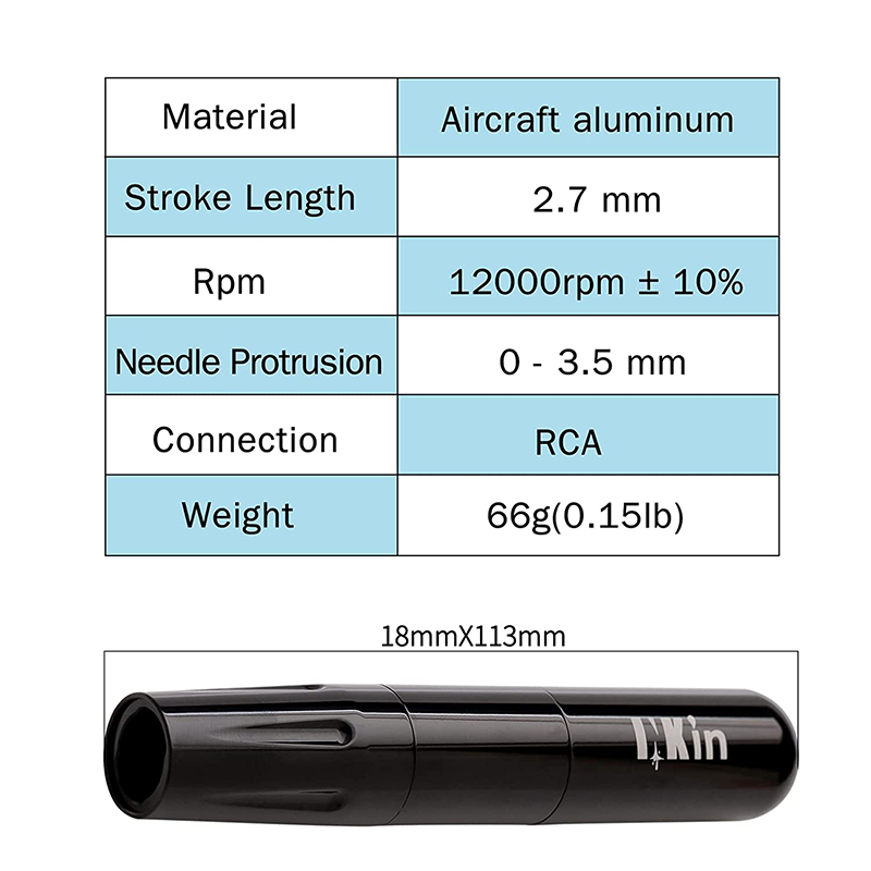 INKin Cordless & PMU Cartrdige Machine Pen Kit Complete - INKin Tattoo Supply