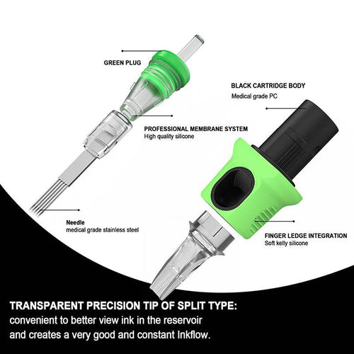 INKin Kelly Finger Ledge Tattoo Cartridges Mixed Bundle (40Pcs) - INKin Tattoo Supply