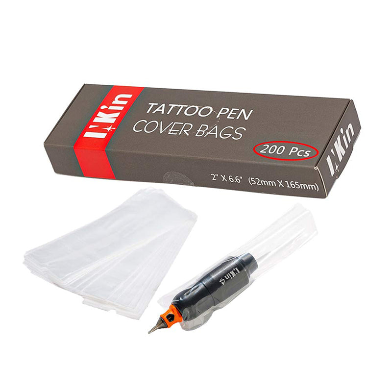 INKin 200Pcs 2x6.5 inch Tattoo pen Machine Cover Bags - INKin Tattoo Supply